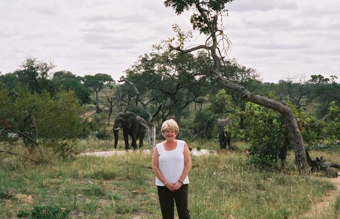 Lorill discovered that having picture taken with the elephants is not recommended!