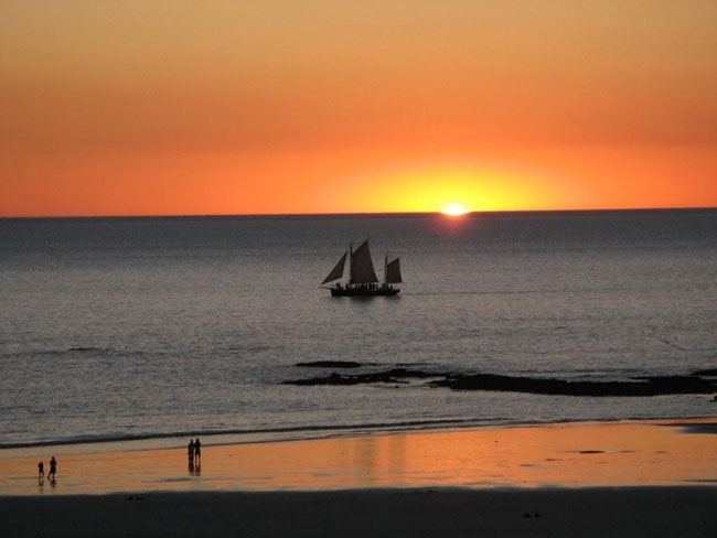 A serene sunset at Cable Beach, Broome.  Photo courtesy of Heather and Barry Minton