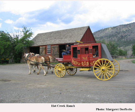 Horse and Coach at Hat Creek Ranch in British Columbia's Cariboo