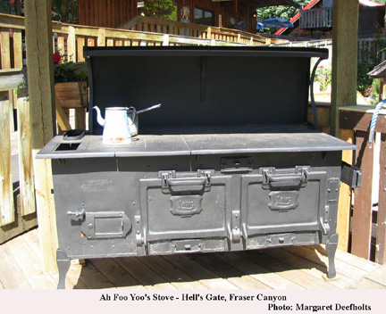 Ah Foo Yoo's Stove at Hell's Gate in Britsh Columbia's Fraser Canyon