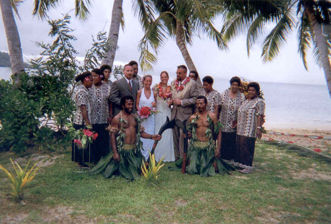 Joseph Lamb & Monique Boucher�s wedding with Fijian choir &