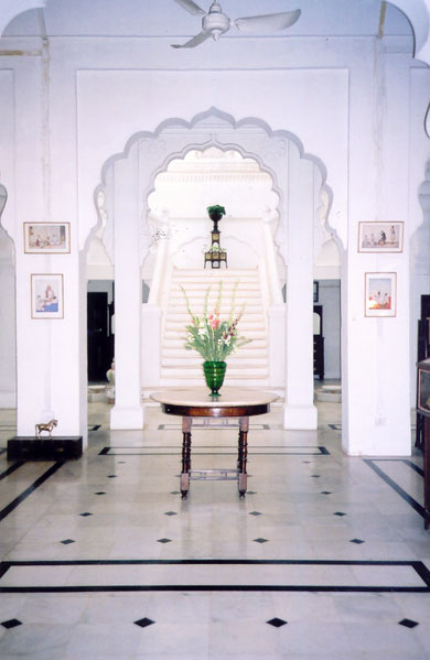 Lobby of Bal Samand Palace in Jodhpur, India