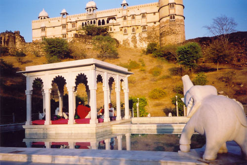 View of Karni Fort in Bambora, India