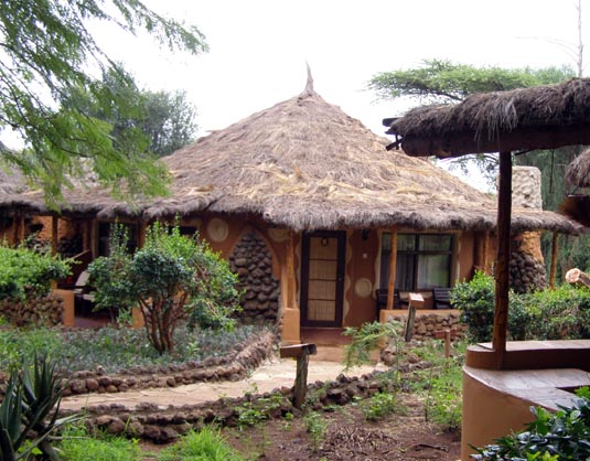 Accommodation at the Amboseli Sopa Lodge, Kenya Photo by Robert Scheer