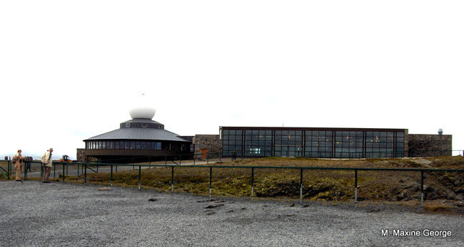 The Nordkapp Centre as viewed from the cliffside, North Cape, Finmark, Norway