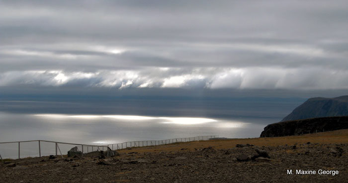 The sky at Nordkapp or North Cape,  looking out over the North Sea