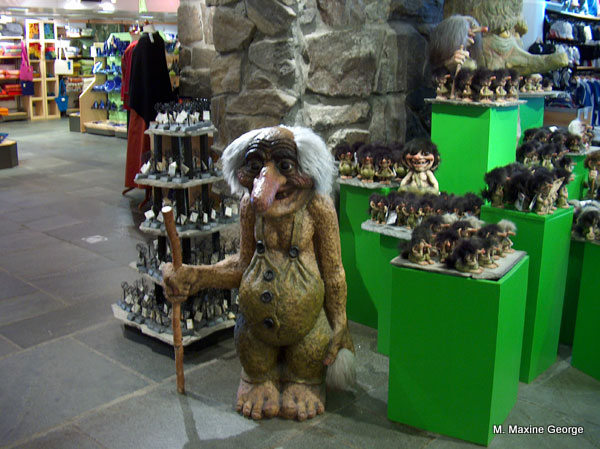 Trolls are found everywhere in Norway.  This one resides in the gift shop in the North Cape Centre.