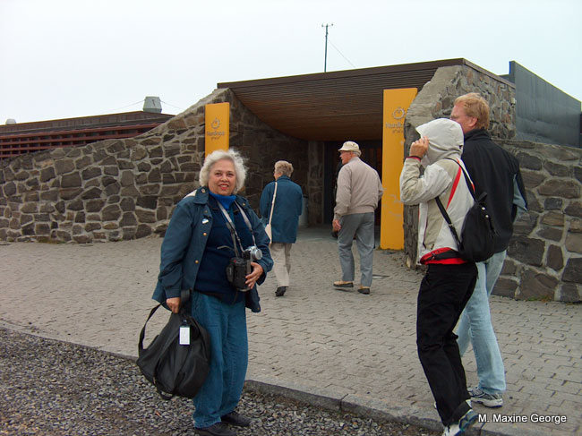 Entrance to the Nordkapp Centre, on the island of Mageroya in Norway's Finmark