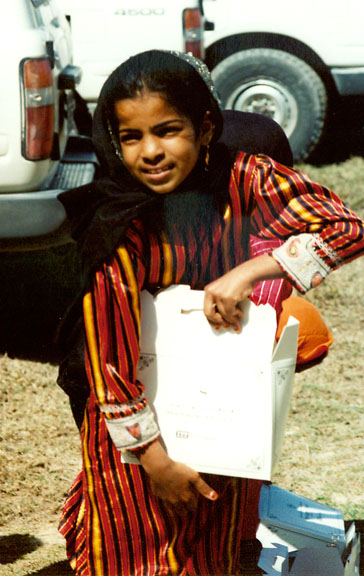 Young girl in Muscat Oman