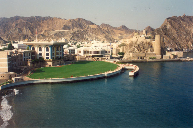 Breathtaking view of harbour in Muscatt Oman