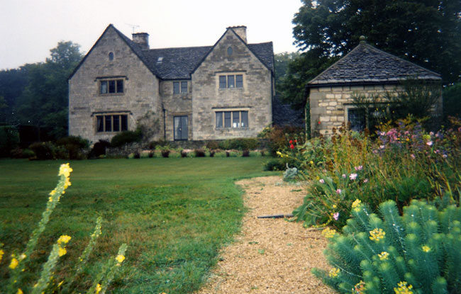 The home of Joan and Peter Grover, Lammas Park, Minchinhampton, Gloucester, England.  Photo by M. Maxine George