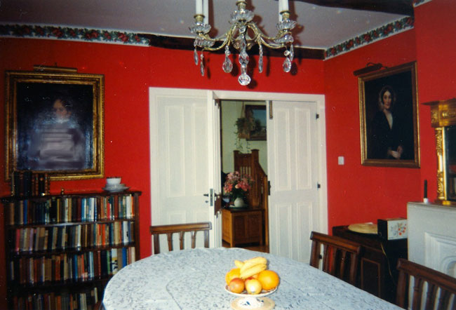 The diningroom at Grover's Lammas Park home.   Photo by M. Maxine George