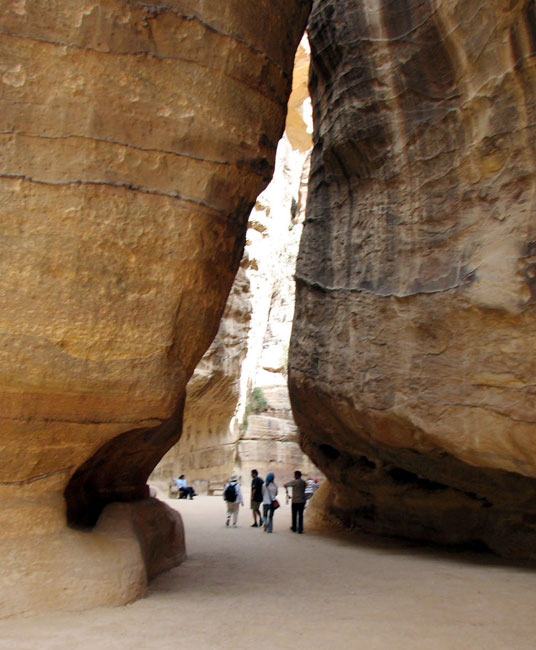 The entrance to the Petra's siq    Photo by Margaret Deefholts