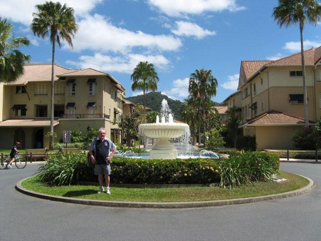 Barry at Lakes Resort in North Queensland, Australian   Photo by Barry and Heather Minton