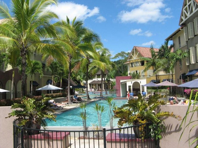 One of the swimming pools at Queensland's Lakes Resort       Photo by Barry and Heather Minton 