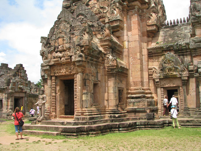 Closeup of a Khmer Temple, Phanom Rung Historical Park, Isan, Thailand     Photo by Rick Butler
