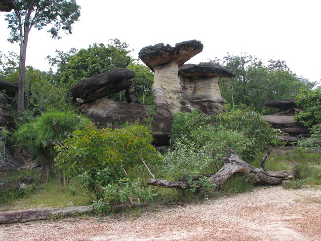 Stone pillars is Isan, Thailand Photo by Rick Butler
