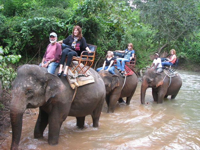 Riding an elephant is not for the timid traveler. Isan Thailand Photo by Rick Butler