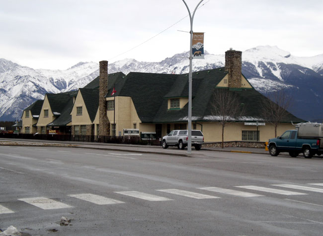 VIA Rail Station, Jasper.   Photo by M. Maxine George