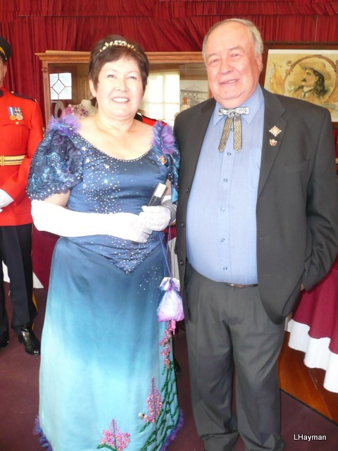 The Honourable Geraldine Van Bibber, Commissioner of  Yukon,  and her husband Pat Van Bibber at the  Commissioner's Klondike Ball.  Photo by Lenora Hayman