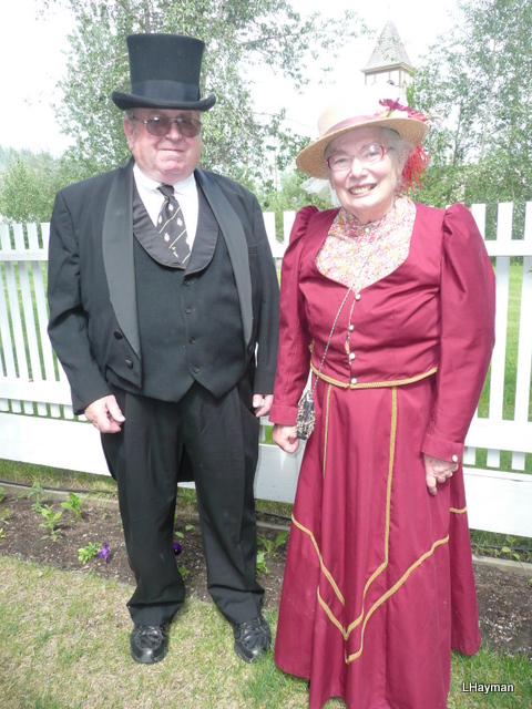 The Venerable Ken and Aldene Snider 2010 Public Volunteers at Commissioner's Tea, Dawson City, Yukon. Photo by Lenora Hayman.