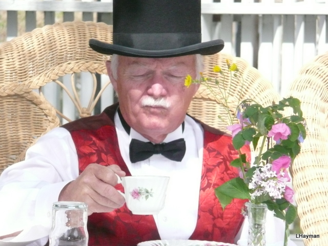 Doug Phillips, Administrator of Yukon at the Commissioner's Tea, Dawson City, Yukon. Photo by Lenora Hayman