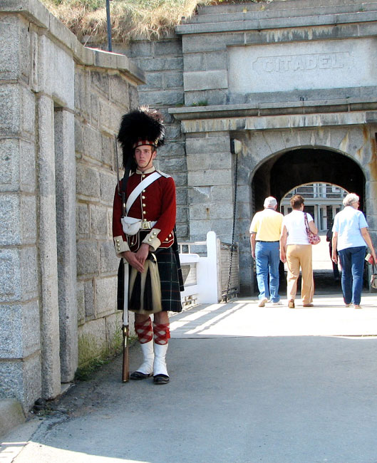 Guarding the Citadel, Halifax, Nova Scotia. Photo by Margaret Deefholts
