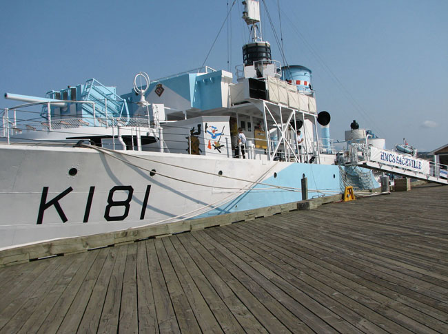 HMCS Sackville berthed near the Maritime Museum of the Atlantic, Halifax. Picture by Margaret Deefholts