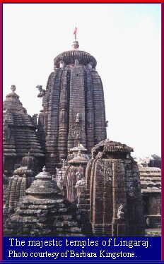 The majestic temples of Lingaraj