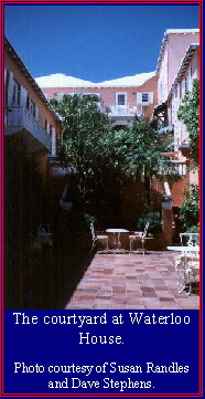 The courtyard at Waterloo House.