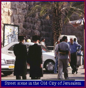 Street scene in the Old City of Jerusalem