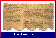 A section of a scroll