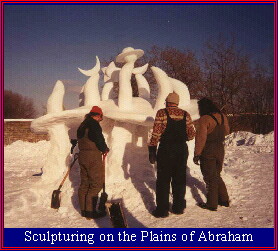 Sculpturing on the Plains of Abraham