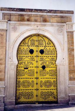 Tunisia is famous for its artistic doors