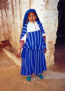 A tattooed Tunisian woman