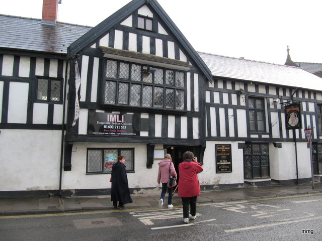 The Queens Head Hotel, Monmouth, Wales   Photo by M. Maxine George